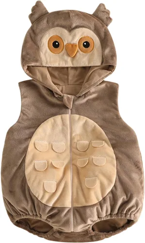 Vista 13 de Mameluco con capucha para bebé niña y niño, disfraz de Halloween Rosa