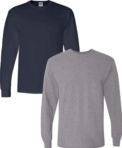 Vista 18 de Gildan - Camiseta DryBlend de manga larga para adulto, estilo G8400, paquete de 2