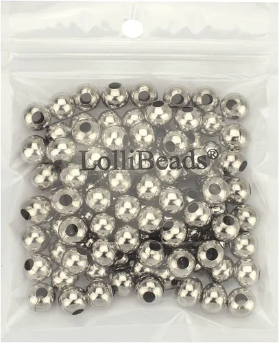 Vista 13 de (R) Cuentas de metal lisas y redondas de bronce envejecido de 8 mm, 200 piezas
