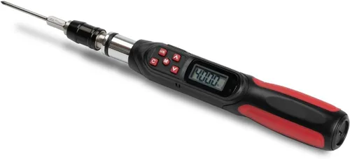 Vista 24 de Llave dinamométrica digital de 1/2 pulgada Tapha Tools, rango de torque 7.4-147.5 ft-lb (10-200 N-m), precisión ±2%, notificación LED y timbre