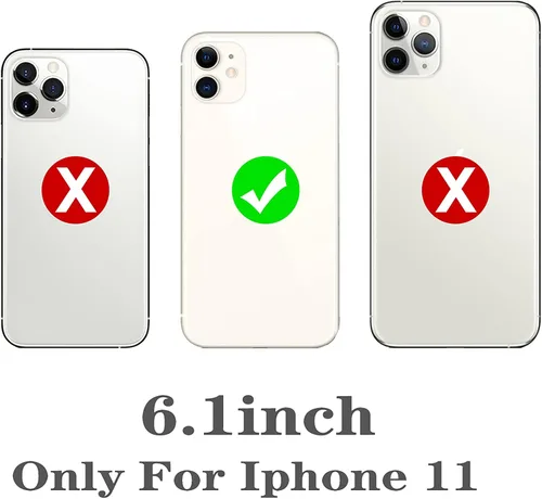 Vista 6 de Funda compatible con iPhone 11 [parachoques a prueba de golpes] [antiarañazos] [antideslizante] cubierta de protección resistente para hombres