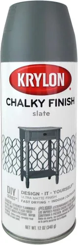 Vista 4 de Krylon K04104007 Pintura en aerosol de acabado mate, gris anvil, 12 onzas
