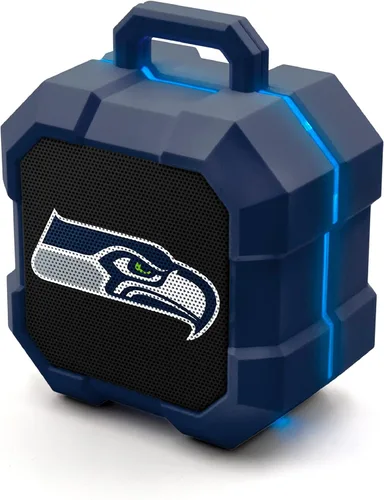 Vista 22 de SOAR NFL Shockbox - Altavoz Bluetooth inalámbrico LED, resistente al agua, IPX4, 5.0 Bluetooth con más de 5 horas de tiempo de reproducción, pequeño