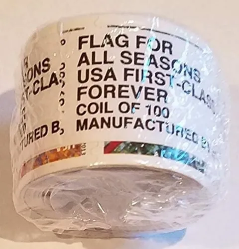 Vista 4 de USPS Forever sella una bandera para todas las estaciones, folleto autoadhesivo de 20 sellos postales de primera clase, edición coleccionable