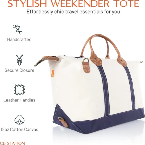 Vista 2 de CB STATION Bolsa de fin de semana para mujer bolsa de viaje moderna y funcional con correa de hombro desmontable, perfecta para viajes nocturnos