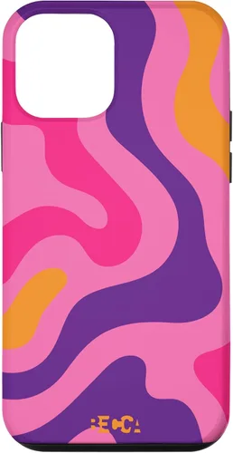 Vista 16 de Retro Liquid Swirl Groovy Abstract Pattern Wave Purple Phone Case for iPhone 17