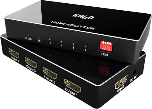 Vista 11 de KAGO Divisor HDMI de 8 puertos 4K @60Hz 1 en 8 salidas con EDID