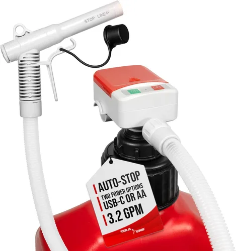 Vista 11 de TERA PUMP TRFA01-XL Bomba de transferencia de combustible con batería de 2ª