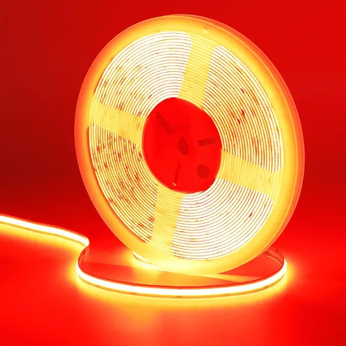 Vista 12 de Tira de luz LED COB DC de 24 V, blanco natural, 4000 K, 2400 LED, 16.4 pies, CRI 93+ 4500 lm, brillo uniforme, flexible, IP20, no impermeable, cinta
