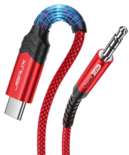 Vista 11 de JSAUX Cable USB C a conector auxiliar de audio de 0.138 in [1.6 pies], USB tipo C a 0.138 in, cable estéreo de auriculares compatible con iPhone 16