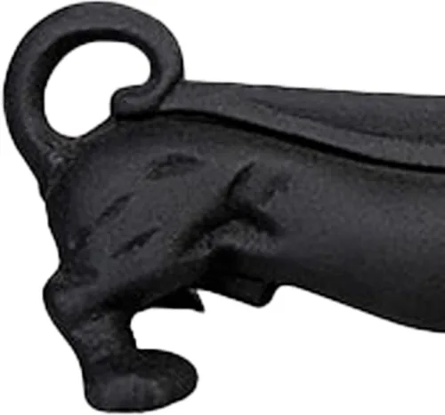 Vista 4 de Esschert Design Rascador de botas Negro Dachshund