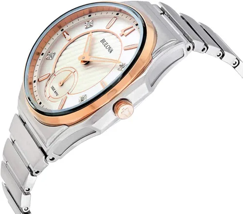 Vista 2 de Bulova 98P182 Reloj CURV para mujer Plateado Cronógrafo movimiento de cuarzo