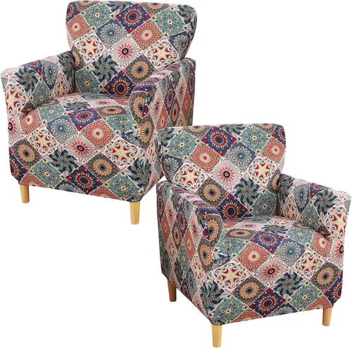 Vista 35 de Fundas de jacquard para sillón de banquete, fundas suaves para sillón de 1 pieza, fundas elásticas para silla de sala de estar, antideslizantes