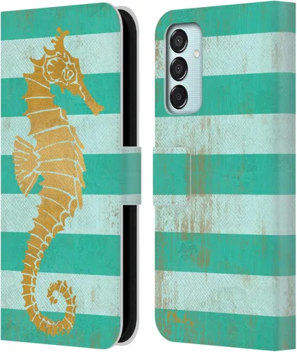 Vista 18 de Head Case Designs Officially Licensed Paul Brent Agate Mermaid Coastal Leather Wallet Case Compatible with Samsung Galaxy M15/F15 5G