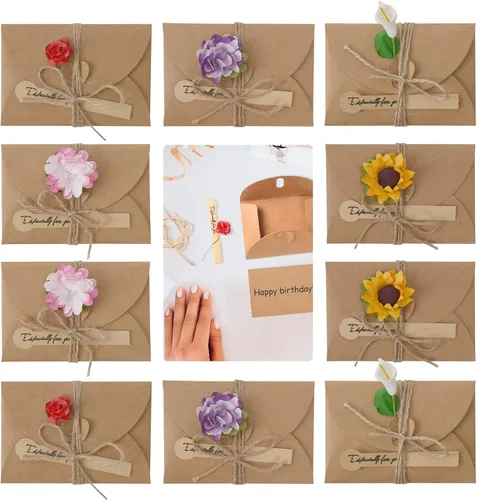 Vista 7 de Cute Mini Seed Envelopes with Heart Shaped Clasp - 10PCS, 4 x 2.75 inch (Pack of 2)