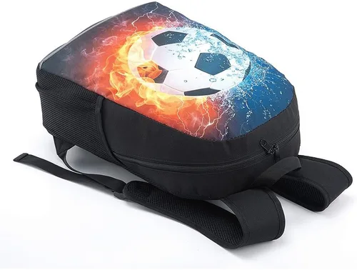 Vista 3 de Mochila adolescente, Universe Space TrendyMax Galaxy Pattern Mochila linda para la escuela, Football 1, Computadora portátil