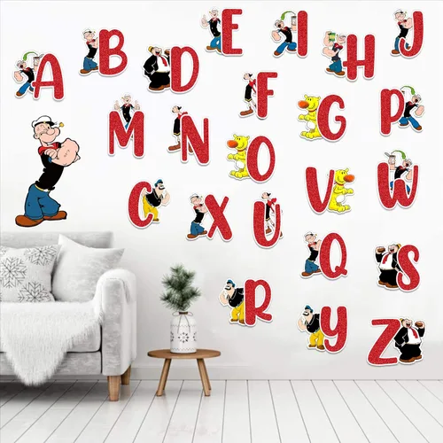 Vista 12 de Seyal® Adhesivo de pared con alfabeto de fútbol americano A-Z