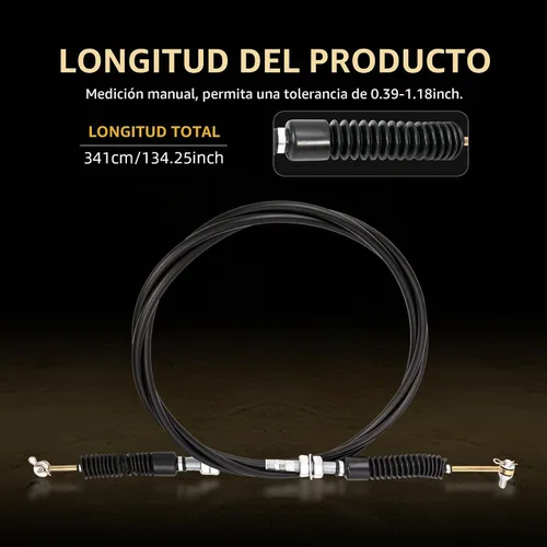 Vista 4 de Cable de cambio de marchas 7081990/7082475 Compatible con Polaris Ranger 900 Crew, Cable de palanca de control de transmisión automática Compatible