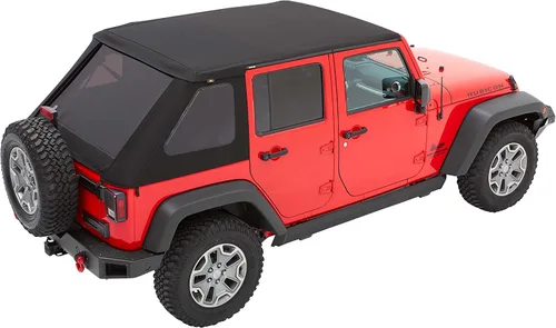 Vista 9 de Bestop 56853-35 - Toldo Trektop Black Diamond para Jeep Wrangler JK Unlimited de 4 puertas 2007-2018