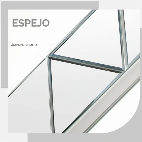 Vista 5 de Hamucd Juego de 2 Lámparas de Mesa de Noche con Espejo de 3 Temperaturas de Color para Sala de Estar, Lámparas de Mesitas de Noche Modernas