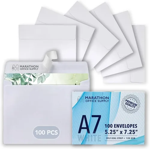 Vista 11 de MOS — Sobres de Papel Kraft A1 de 3.6 x 5.1 Pulgadas, Paquete de 100 — Sobres de Invitación Autoadhesivos Marrones de Peso Pesado para RSVP