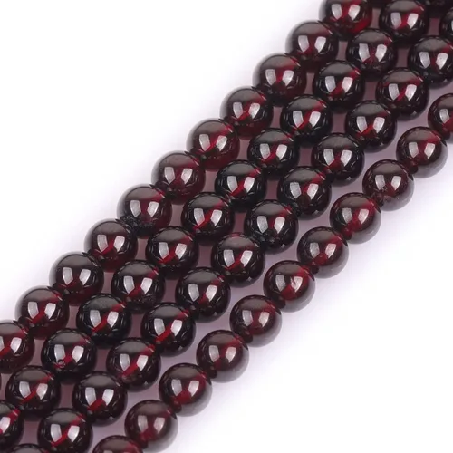 Vista 59 de GEM-Inside - 95 cuentas AA color morado oscuro de amatista de 15 pulgadas por hebra con agujero, piedras preciosas naturales y cuentas de cristal