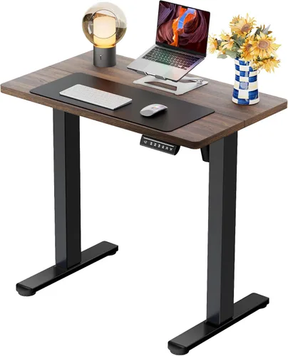 Vista 32 de ErGear - Escritorio eléctrico de pie de altura ajustable, escritorio para estar sentado o de pie de 31.5 x 18.9 pulgadas, escritorio de computadora