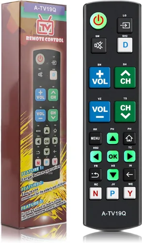 Vista 14 de Paquete de 2 para reemplazo remoto de TV Philips, compatible con todos los televisores inteligentes Philips LED/LCD/HDTV/UHD (NH500UP)