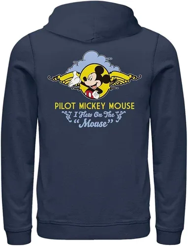 Vista 2 de Disney Hombre One Walt's Plane-Pilot Mickey Mouse Sudadera con capucha