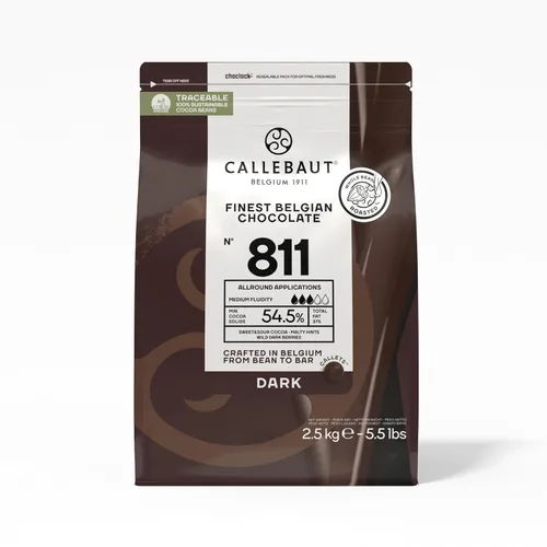 Vista 9 de Callebaut No. 811 Finest Belgian Dark Chocolate Callets Bolsa 2.2 lbs