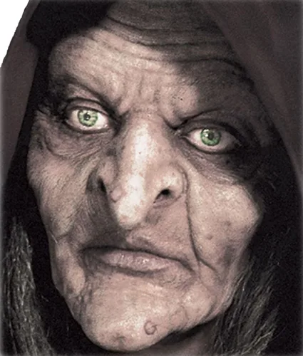 Vista 2 de Woochie por Cinema Secrets Swamp Witch Foam Prótesis