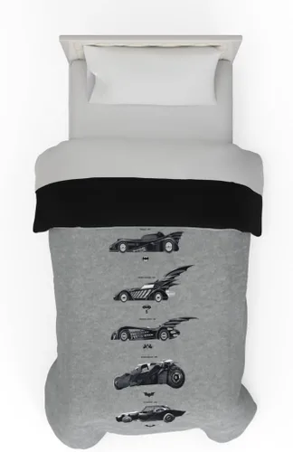 Vista 13 de Franco Collectibles Edredón reversible y súper suave de Batman de DC Comics, ropa de cama clásica de microfibra, tamaño reina