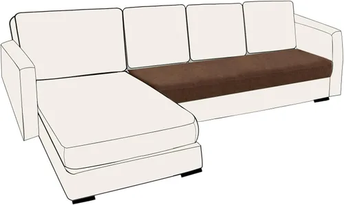 Vista 115 de UNBBRRL Fundas de cojín de asiento para sofá, elásticas, funda de cojín individual para sofá, fundas de cojín para sofá, fundas de héroe protegen