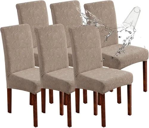 Vista 70 de Fundas impermeables para sillas de comedor, fundas elásticas para sillas Parsons, para comedor, cocina, funda protectora para silla de comedor