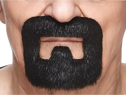 Vista 10 de Mustaches Self-Adhesive Stick On Fake Handlebar for Adults Negro