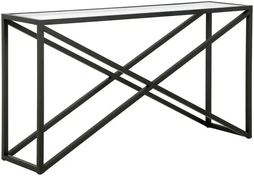 Vista 19 de Calix - Mesa consola rectangular de 42 pulgadas de ancho en bronce ennegrecido