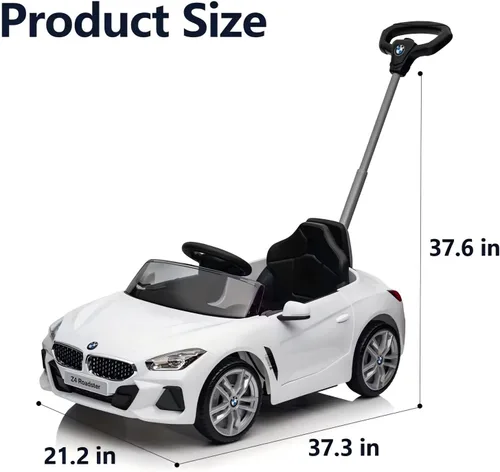 Vista 9 de Voupou Auto de paseo para niños, automóvil para niños con licencia oficial A-white