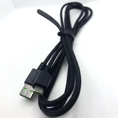 Vista 2 de Cable de carga de datos USB para Razer BlackWidow V3 Pro Teclado mecánico inalámbrico para juegosWolverine V2 Chroma Wired Gaming Pro Controller