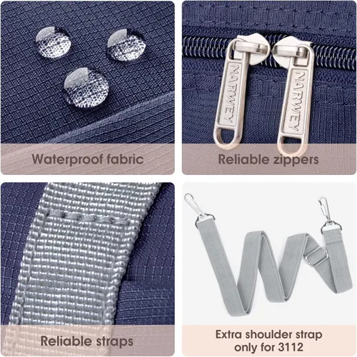 Vista 4 de Bolso de viaje equipaje de mano deportivo plegable para viajar en avión para mujeres y niñas 3112 Azul oscuro con correa para el hombro