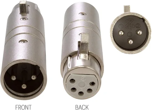 Vista 3 de SIRS-E Adaptador de convertidor DMX XLR macho a 5 pines XLR hembra DMX 70030 para interfaces, controladores y cables ENTTEC (paquete de 5)