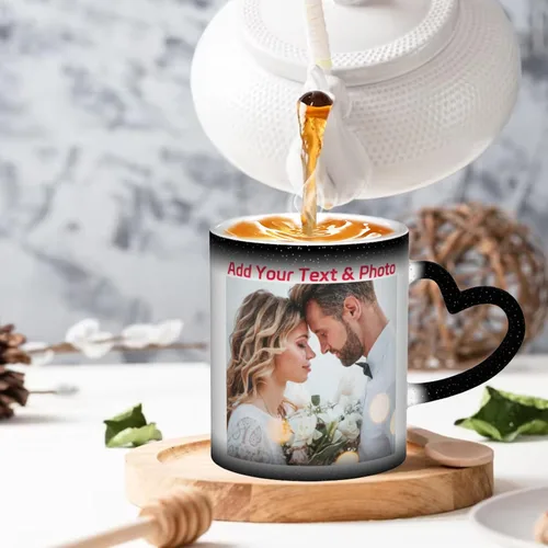 Vista 5 de Tazas de café con foto personalizada, taza de café personalizada con imagen, tazas personalizadas, regalos para hombres y mujeres
