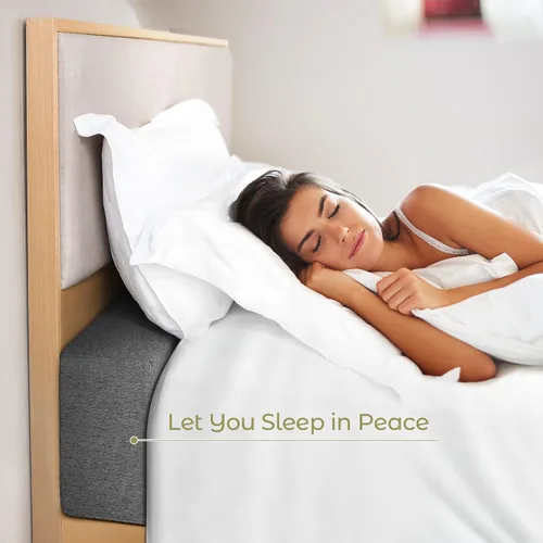 Vista 7 de DEEPSHARK Relleno de espacio de cama para colchón Full, esponja 45D de alta densidad, funda extraíble y lavable, relleno extensor de colchón