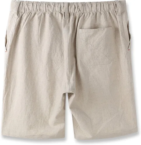 Vista 2 de Estepoba - Pantalones cortos de algodón para hombre estilo casual ajuste clásico con cordón