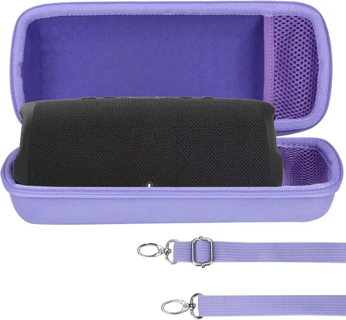 Vista 19 de Carcasa Rígida Lebakort Compatible con Altavoz JBL Charge 5 Charge 4 Impermeable (Carcasa Negra)