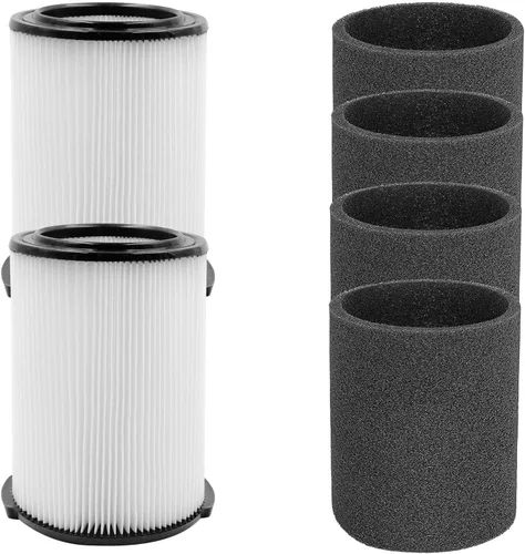 Vista 15 de Paquete de 2 filtros de repuesto VF5000 que se ajustan a aspiradoras húmedas y secas Ridgid de 6-20 galones, filtros de aspiradora plisados de 3