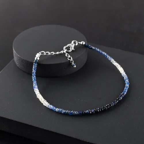 Vista 5 de Gifts For Women Shaded Beads Bracelets for Women, Natural Gemstone Handmade Full Beaded Jewelry, Birthstone, Crystals and Healing Stones 925
