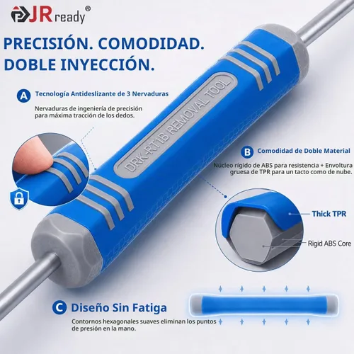Vista 2 de JRready DRK-RT1B - Herramienta de extracción de pines Deutsch, herramienta de extracción de contacto/enchufe de pin/Wedgelock, adecuada
