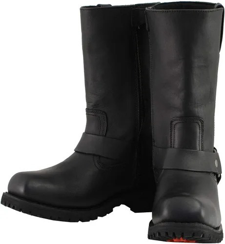 Vista 5 de Milwaukee Leather MBM131 - Botas de arnés clásicas de punta cuadrada para hombre de 11 pulgadas