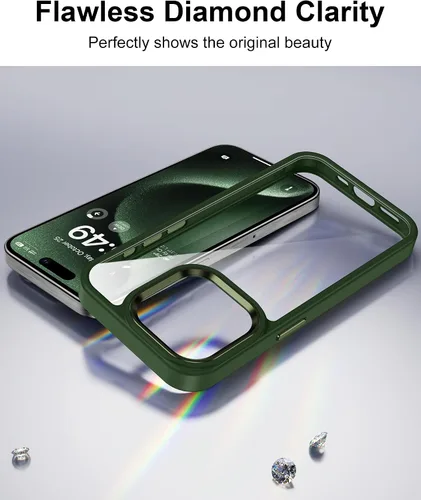 Vista 324 de HOOMIL Funda para iPhone 7 Plus/iPhone 8 Plus de 5.5 Pulgadas, sin amarillamiento, protección contra caídas, cubierta trasera dura transparente