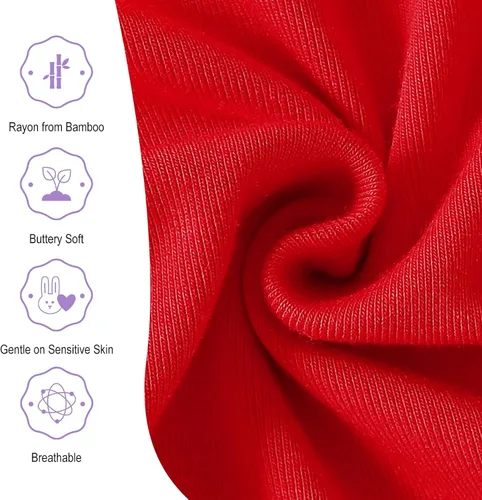 Vista 19 de DEFAHN Paquete de 2 mamelucos unisex para bebé, viscosa súper suave de bambú, unicolor de manga larga para bebés niños y niñas